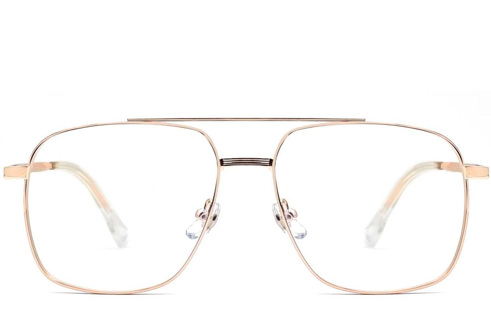 Aviator Pink Metal Glasses #BS0406-0185