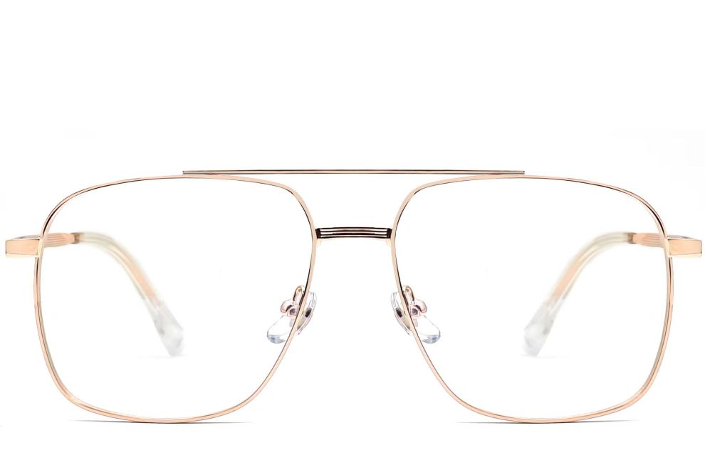 Aviator Pink Metal Glasses #BS0406-0185