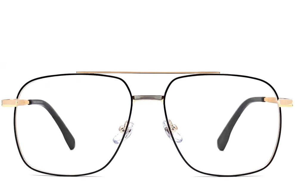 Aviator Golden Metal Glasses #BS0406-0186