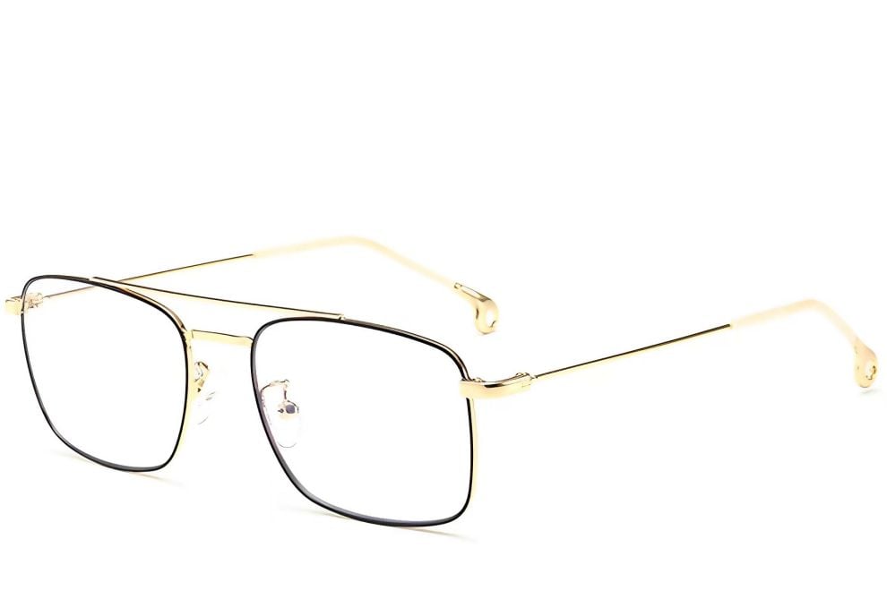 Aviator Golden Metal Glasses #BS0406-0193