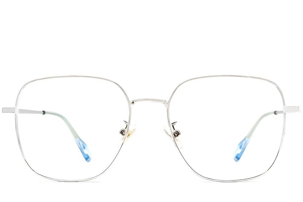 Rectangular Silver Metal Glasses #BS0406-0203