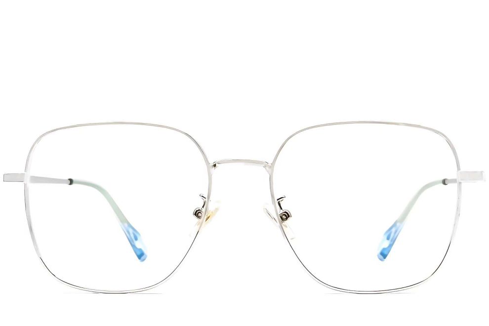 Rectangular Silver Metal Glasses #BS0406-0203