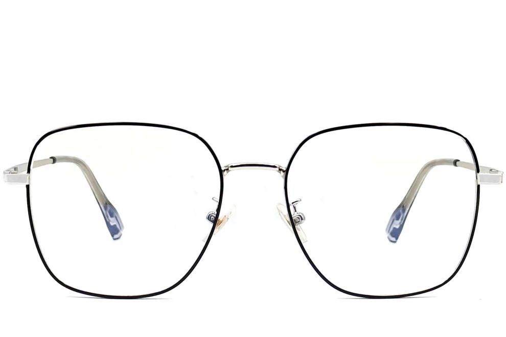 Rectangular Silver Metal Glasses #BS0406-0205