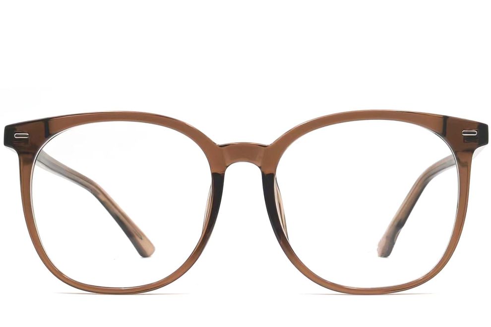 Oval Brown TR90 Glasses #BS0406-0217
