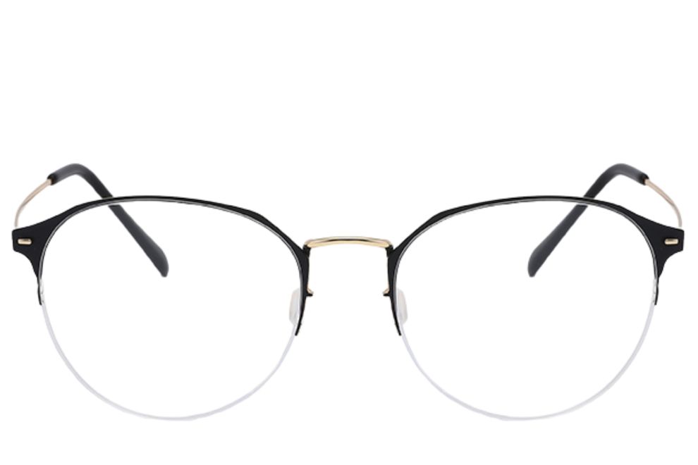 Lunettes demi-cerclées en métal doré #BS0406-0250