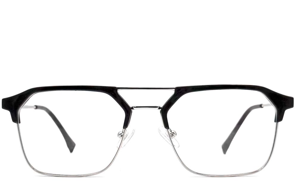 Semi-rimless Silver TR90 Glasses #BS0406-0259