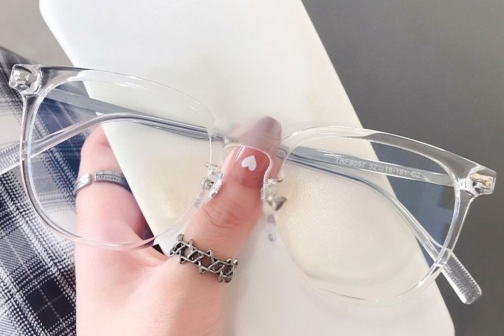 Oval White TR90 Glasses #BS0406-0265