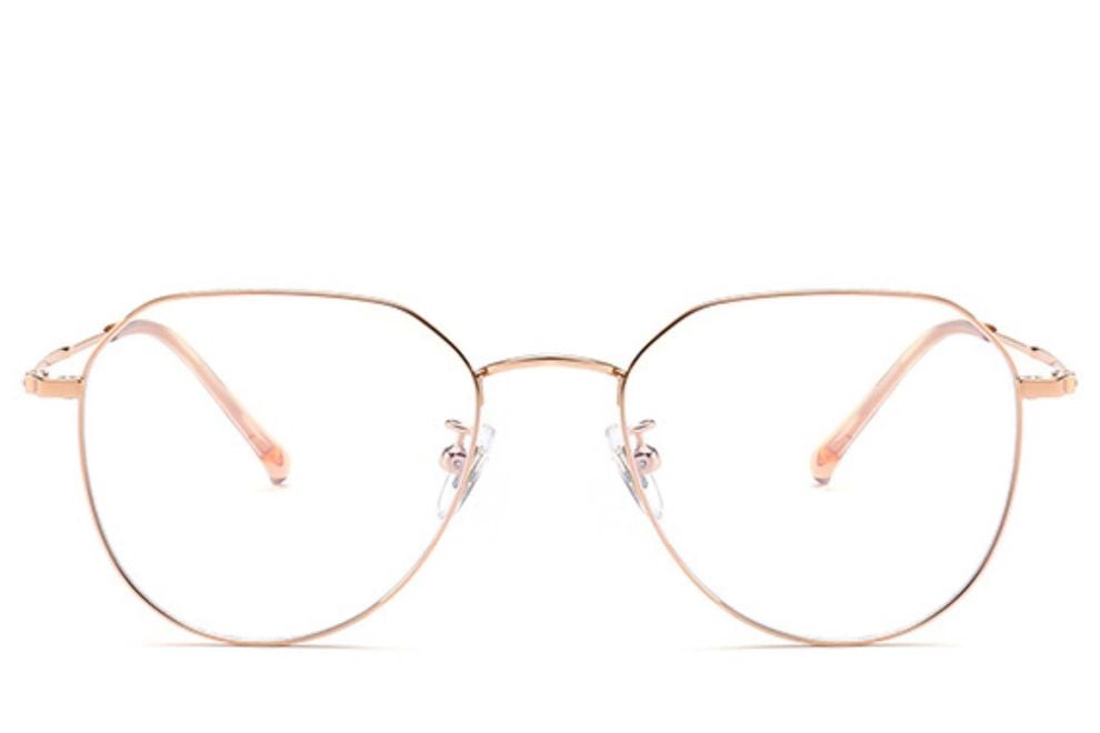 Oval Pink Titanium Glasses #BS0406-0273