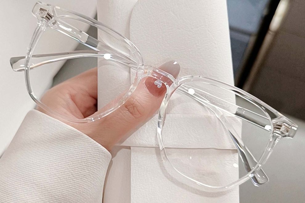 Rectangular Transparent TR90 Glasses #BS0406-0280