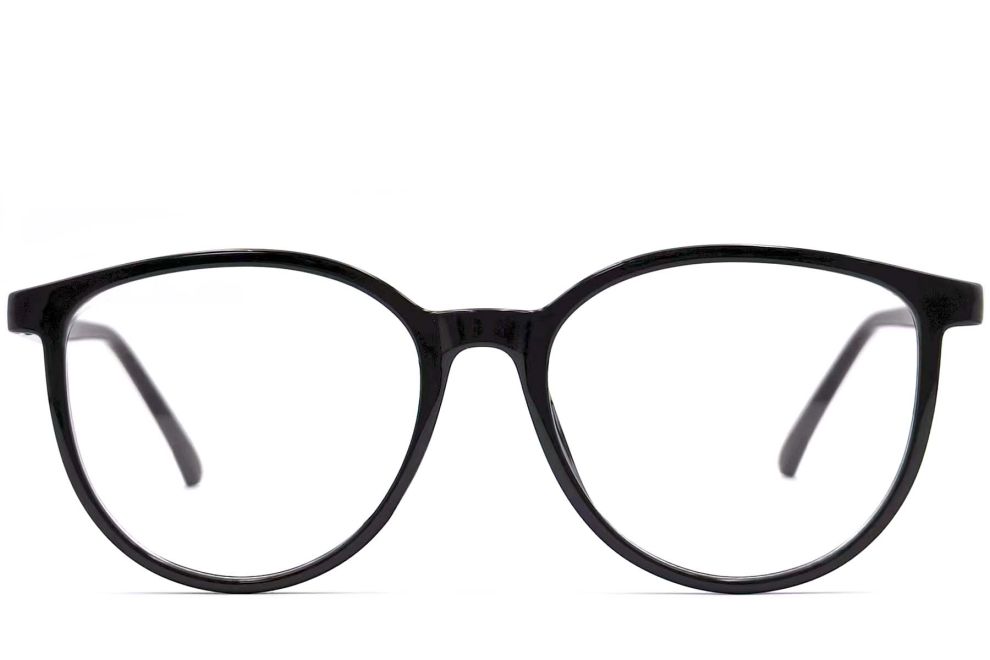 Lunettes ovales noires TR90 #BS0406-0289