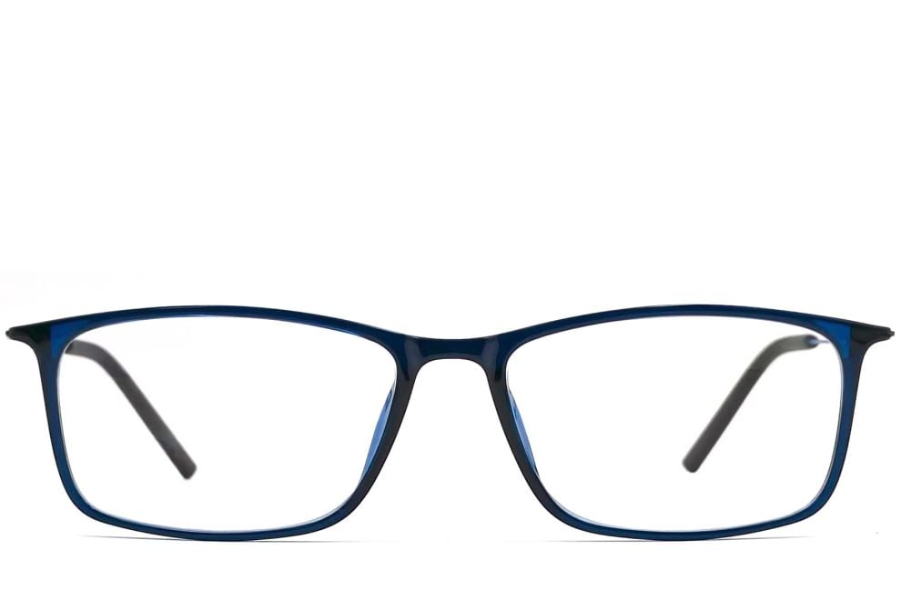 Rectangular Blue Ultem Glasses #BS0406-0306