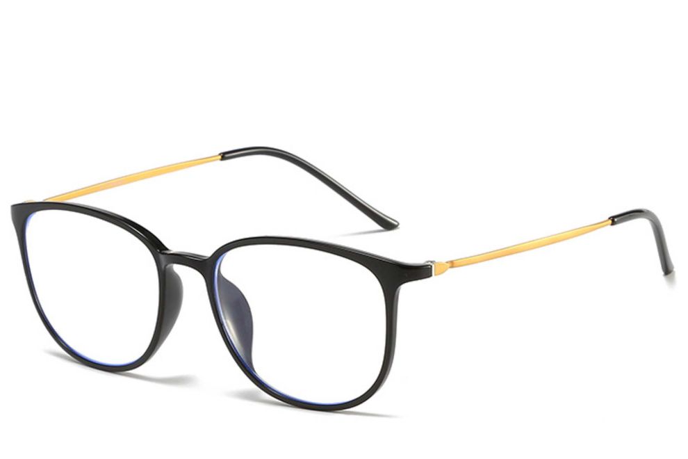 Oval Black Ultem Glasses #BS0406-0309