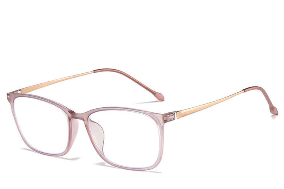 Rectangular Pink Ultem Glasses #BS0406-0317