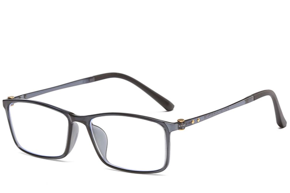 Lunettes rectangulaires grises Ultem #BS0406-0321