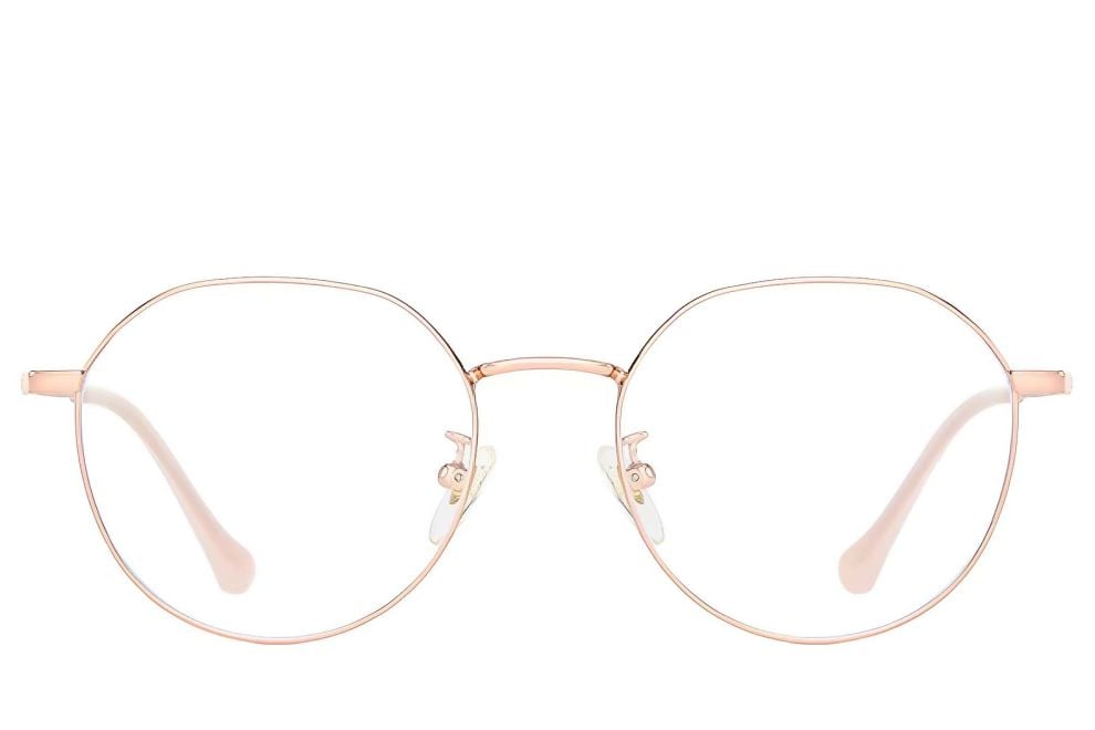 Oval Pink Titanium Glasses #BS0406-0322