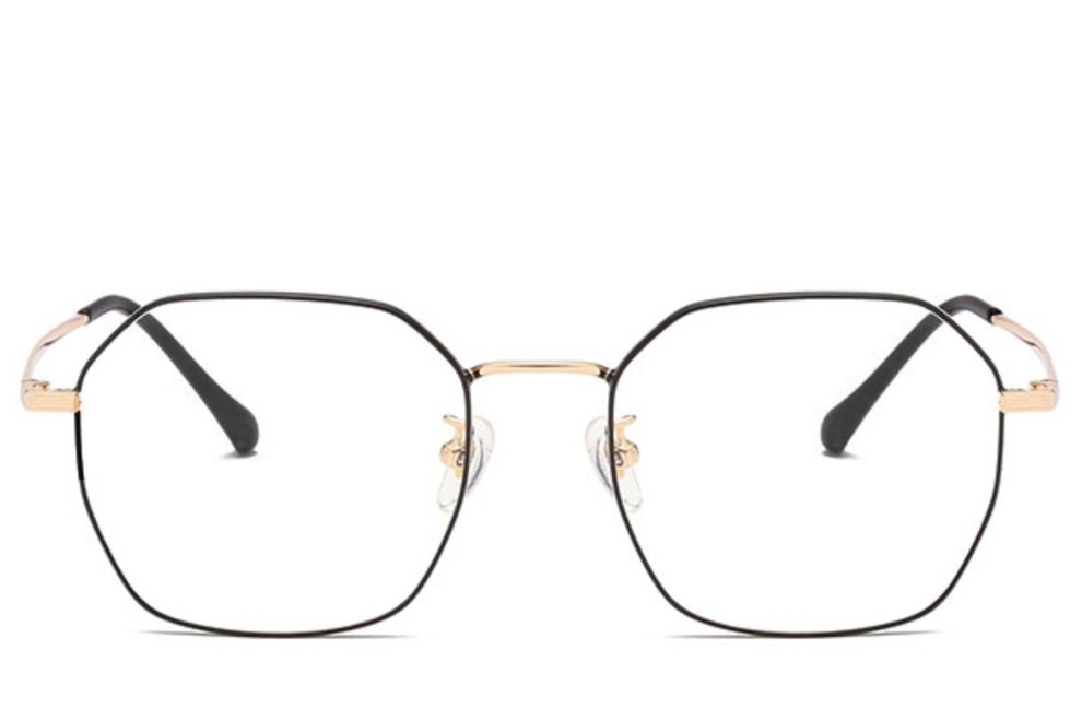 Geometric Golden Titanium Glasses #BS0406-0333