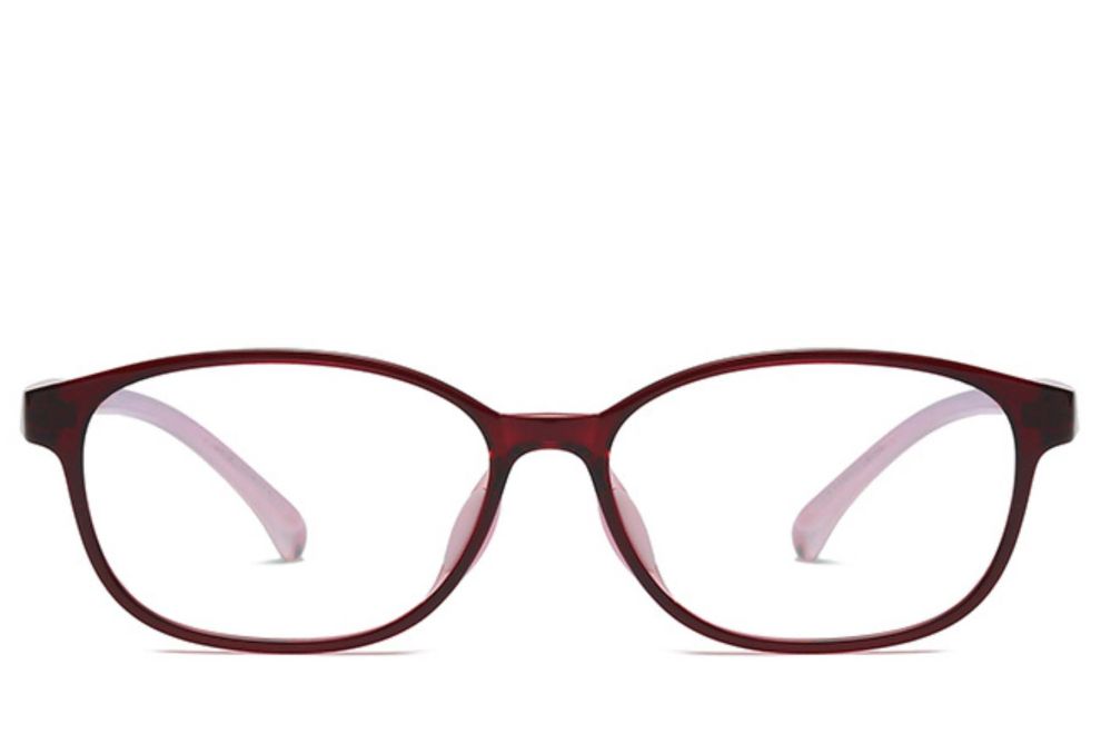 Lunettes ovales rouges TR90 pour enfants #BS0406-0345