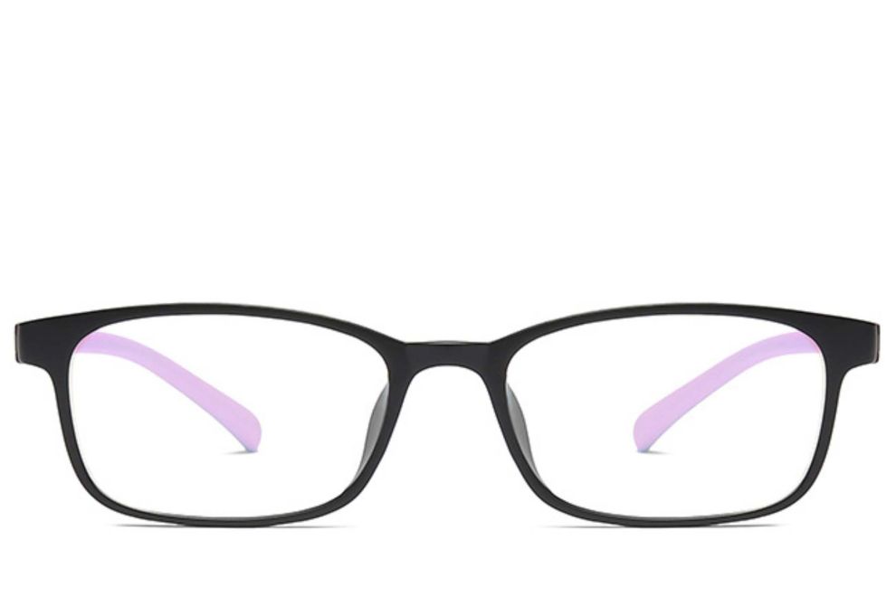 Lunettes rectangulaires violettes TR90 pour enfants #BS0406-0355