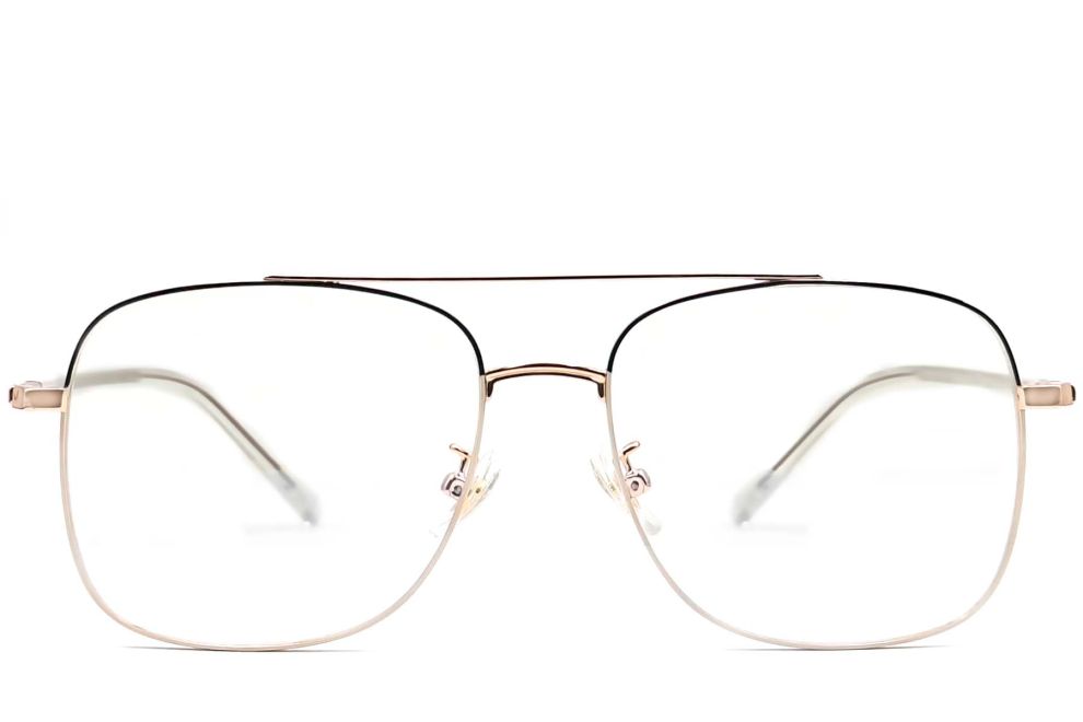 Aviator Golden Metal Glasses #BS0406-0368