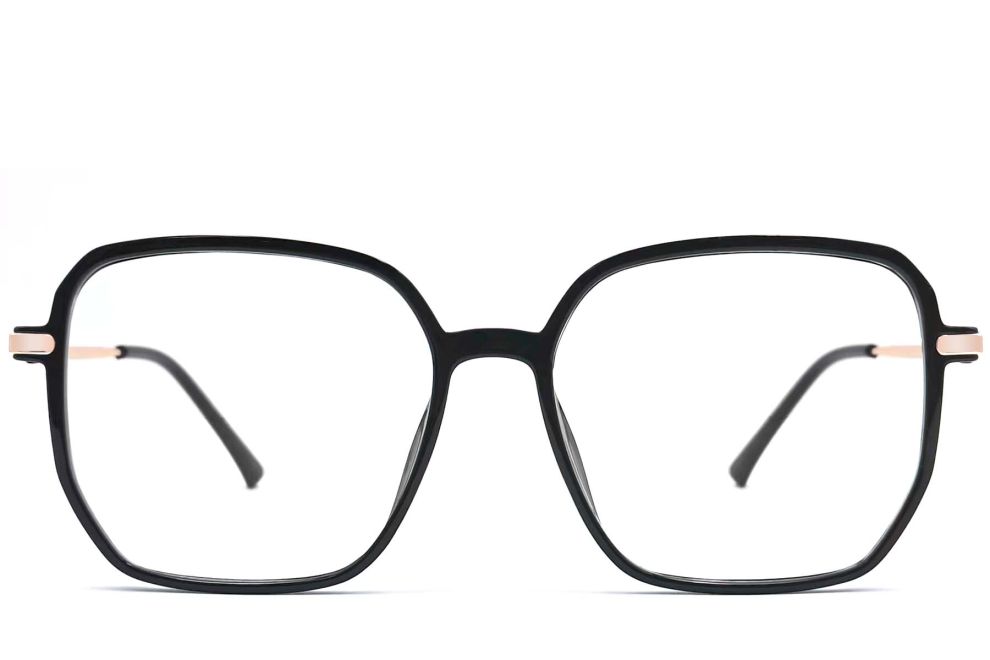 Geometrische goldene TR90-Brille #BS0406-0373
