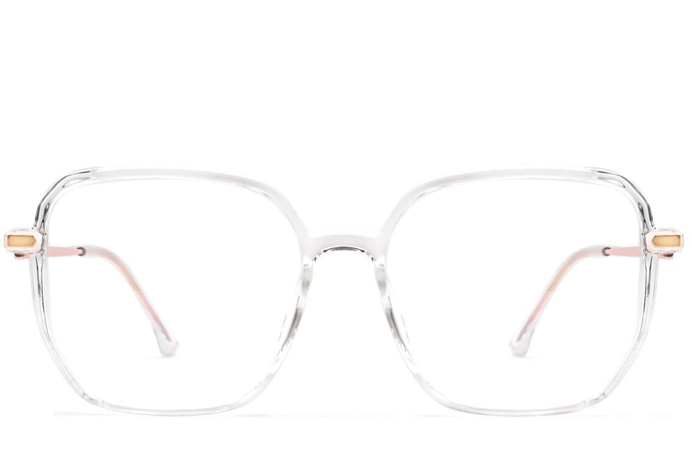 Lunettes géométriques transparentes TR90 #BS0406-0374