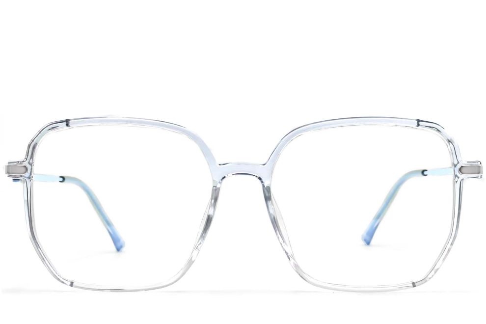 Geometric Blue TR90 Glasses #BS0406-0377