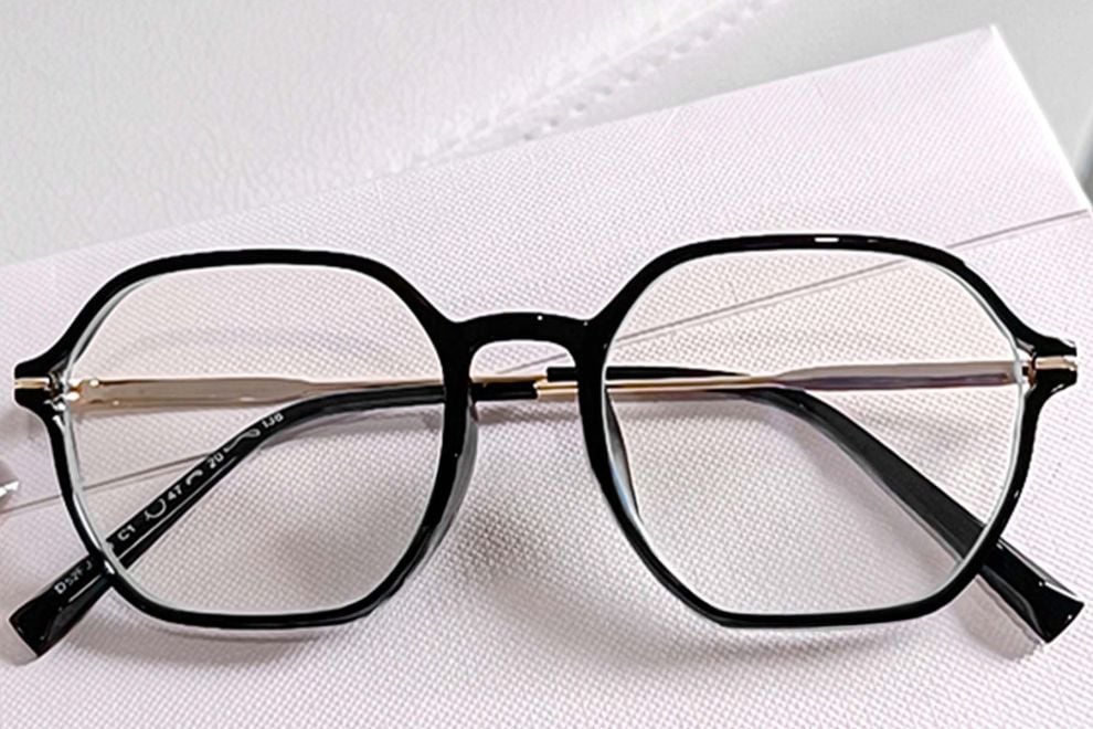 Geometric Black Metal Glasses #BS0406-0412