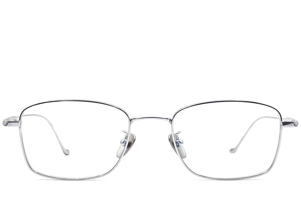 Rectangular Silver Titanium Glasses #BS0406-0423