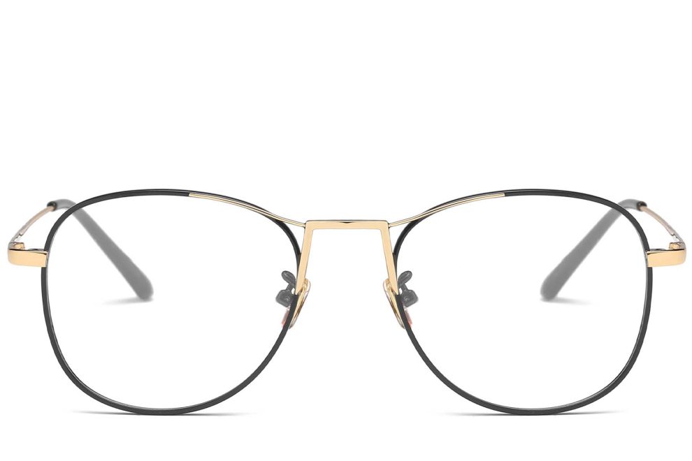 Aviator Golden Metal Glasses #BS0406-0429