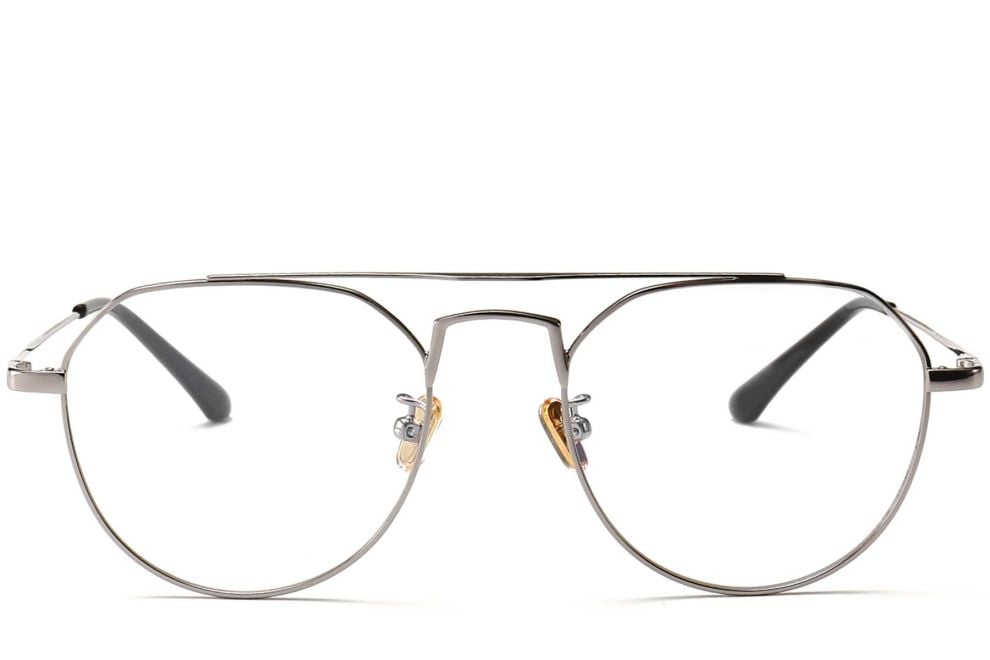 Aviator Silver Metal Glasses #BS0406-0437