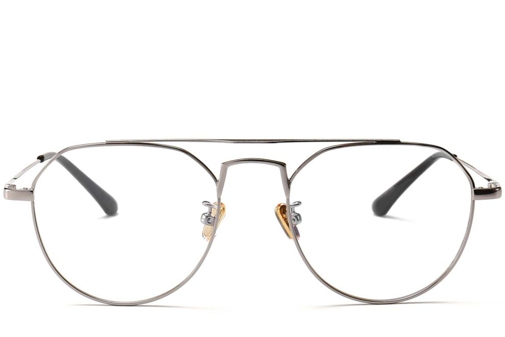 Aviator Silver Metal Glasses #BS0406-0437