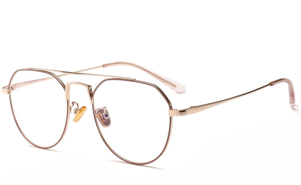 Lunettes aviateur en métal rose #BS0406-0438