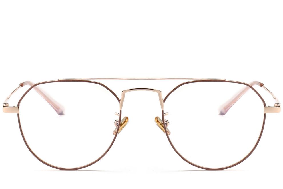 Aviator Pink Metal Glasses #BS0406-0438