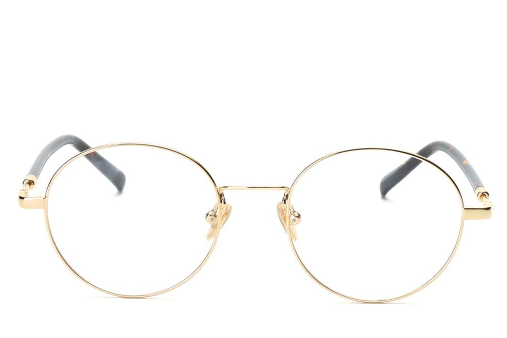 Oval Golden Metal Glasses #BS0406-0468