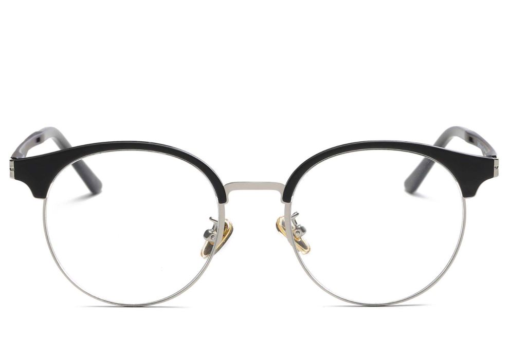Gafas TR90 negras semi al aire #BS0406-0476