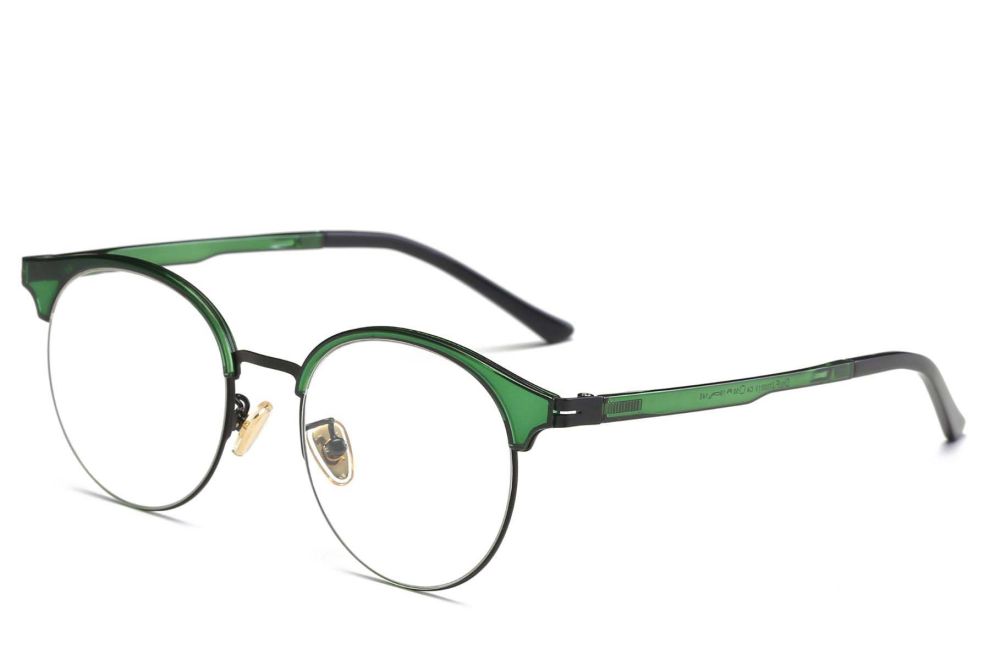Semi-rimless Green TR90 Glasses #BS0406-0478