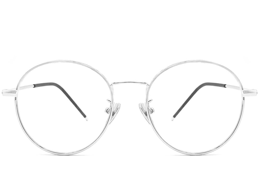 Oval Silver Metal Kids Glasses #BS0406-0481