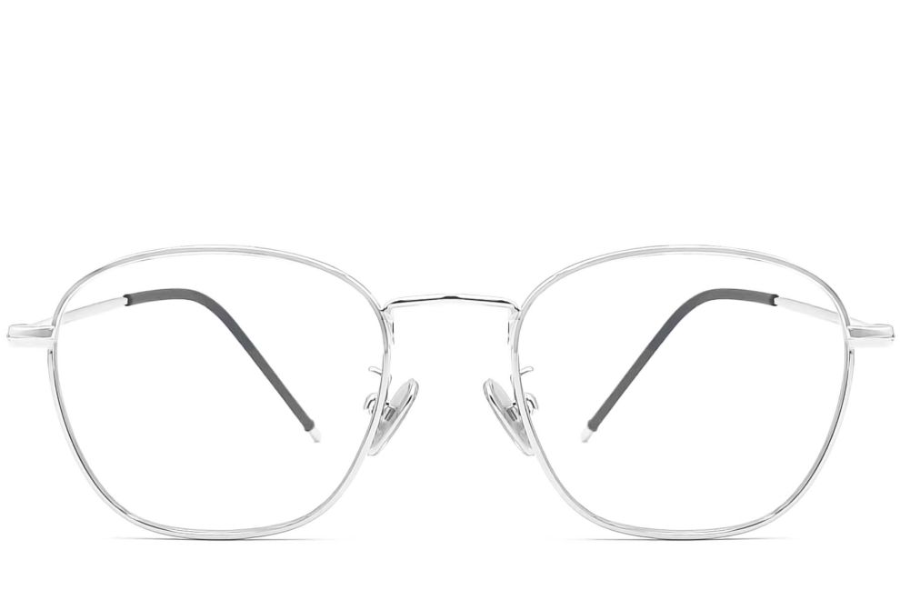 Oval Silver Metal Kids Glasses #BS0406-0486