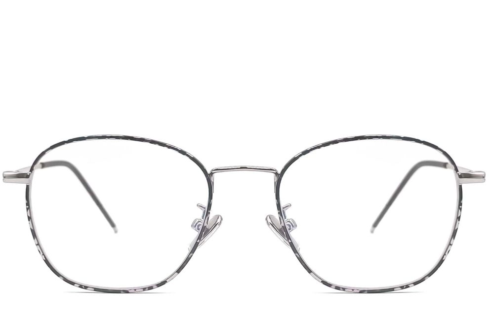 Oval Black Metal Glasses #BS0406-0488