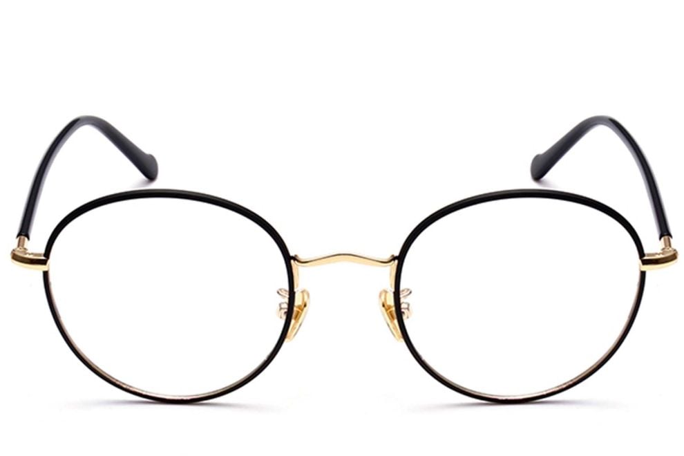 Oval Golden Metal Kids Glasses #BS0406-0489
