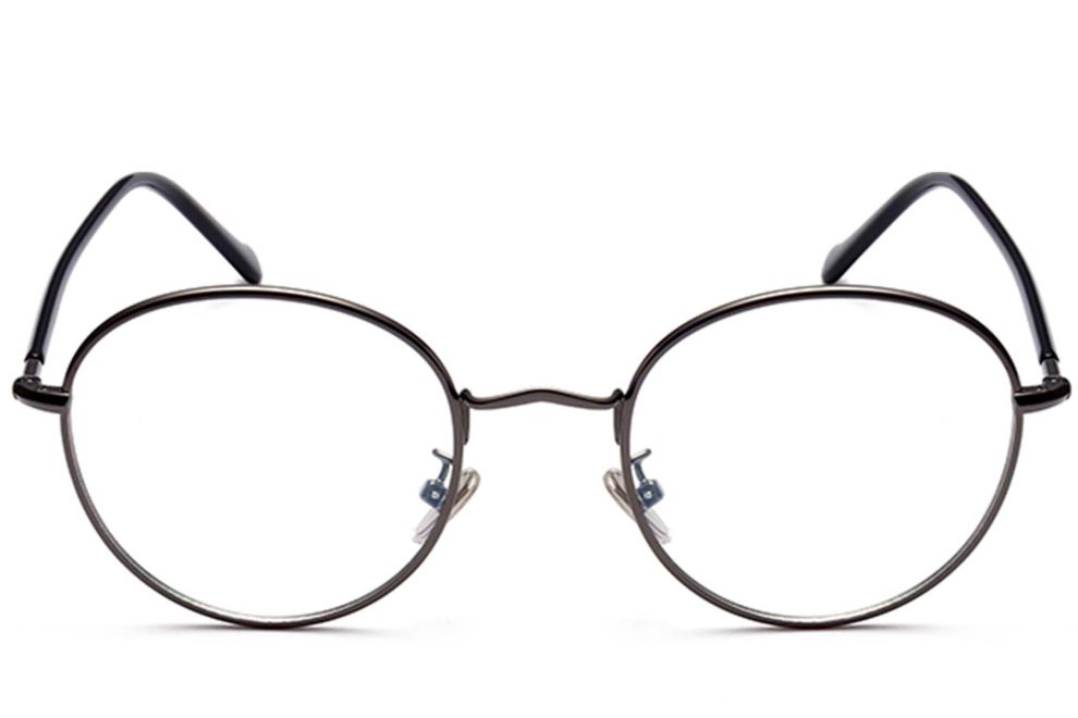 Gafas para niños ovaladas de metal gris #BS0406-0490