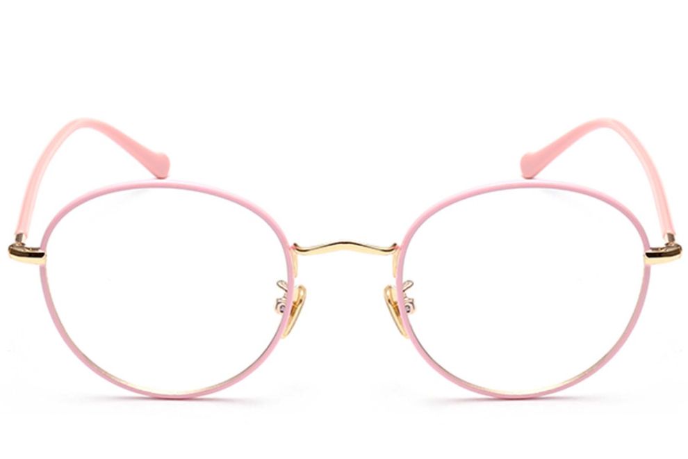 Ovale roze metalen kinderbril #BS0406-0492