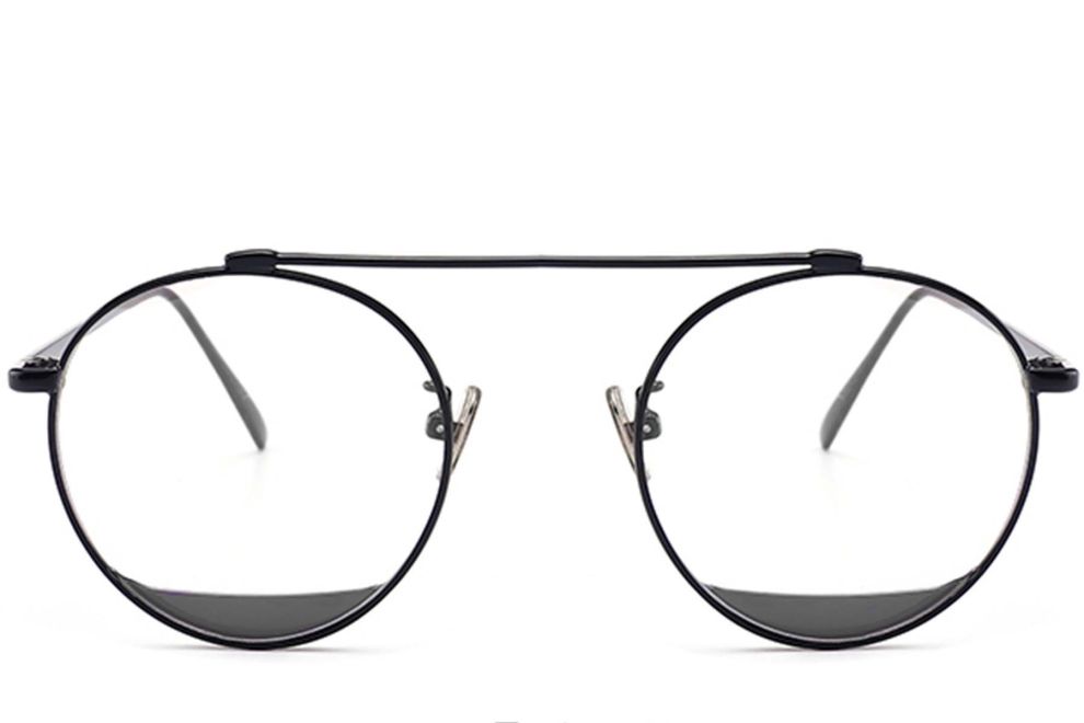Aviator Black Metal Glasses #BS0406-0494