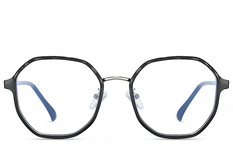 Lunettes géométriques en métal argenté #BS0406-0516