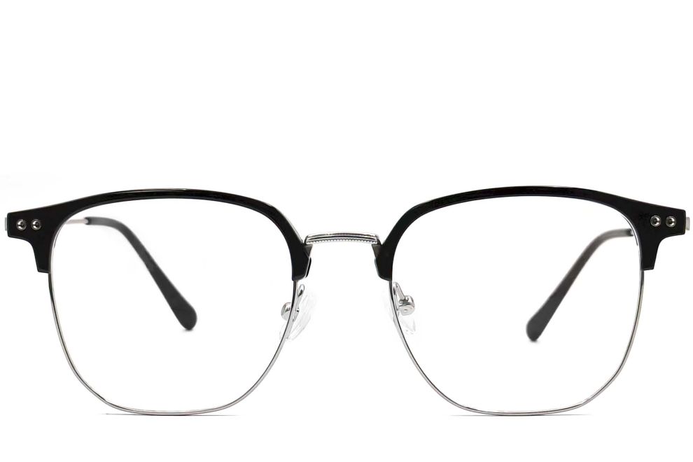 Rectangular Black Titanium Glasses #BS0406-0519