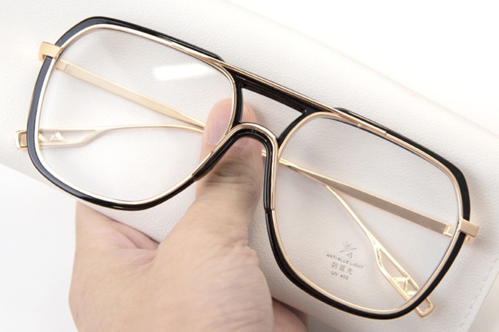 Aviator Black TR90 Glasses #BS0406-0522