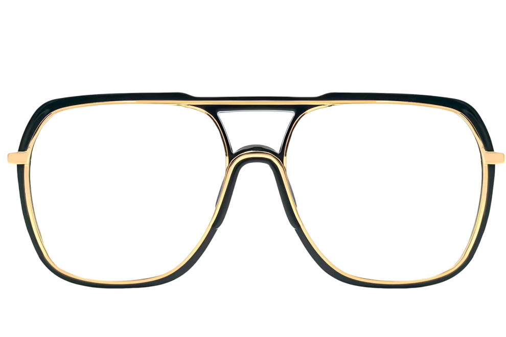 Aviator Black TR90 Glasses #BS0406-0522