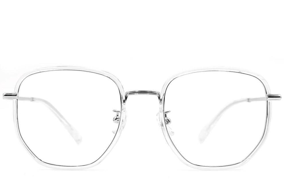 Oval Transparent Titanium Glasses #BS0406-0533