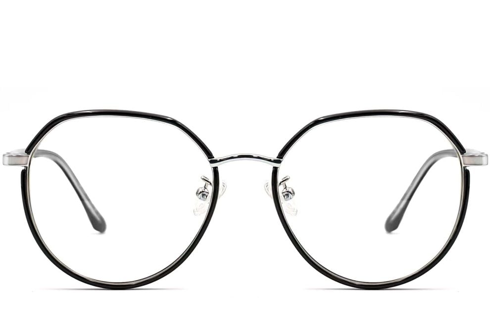 Geometric Black TR90 Glasses #BS0406-0556