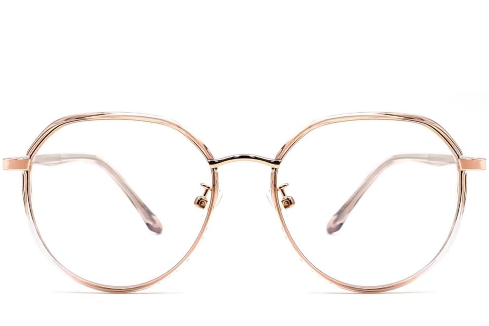 Geometric Brown TR90 Glasses #BS0406-0557